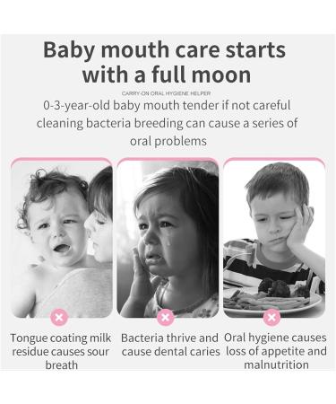 Shenrongtong Baby Tongue Cleaner 30-Piece Portable Oral Gauze for Teething | Flexible Toothbrush Tongue Cleaner - Buy Online on SooperMarket.com