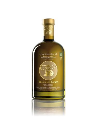 Vassilakis Estate Cretan Extra Virgin Olive Oil 500 ml in glass bottle