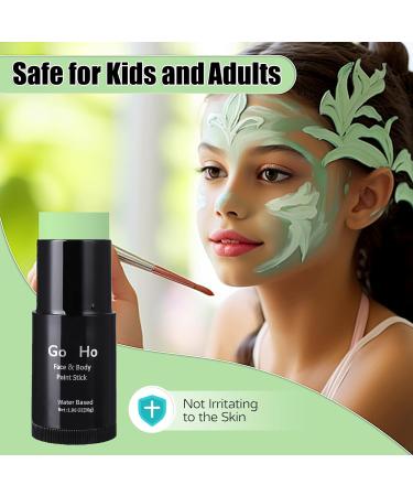 Go Ho Green Face Paint Stick - 1.06 Oz Non-Toxic Washable Body Paint for Halloween SFX Cosplay - Buy Online on SooperMarket.com