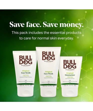 Bulldog Original Full Face Kit: Moisturizer, Face Wash & Scrub for Men - Buy Online on SooperMarket.com