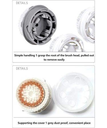 Opal Tool Face Cleaning Brush Heads - 4PCS Mixed Pack for Sensitive Skin & Deep Pore Cleansing - Compatible with Acne Brush Tools - Buy Online on SooperMarket.com