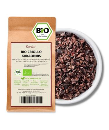 Kamelur ORGANIC Cacao nibs from unroasted Criollo cocoa beans (1kg) Raw cocoa as cocoa nibs - without additives