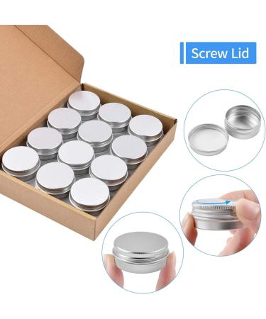 Aluminum Tins - Sopito 24 Pack 15ml Empty Round Tins for Lip Balm Cosmetics Mini Candles & Crafts - Buy Online on SooperMarket.com