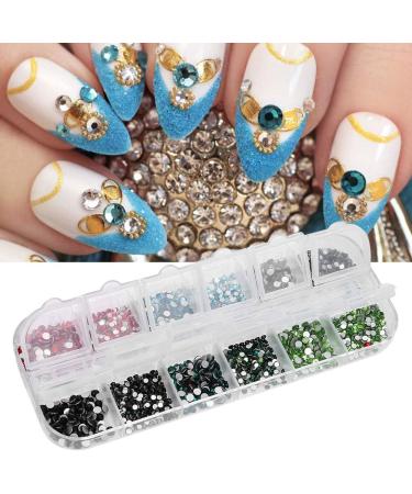 12 Grids Nails Kit Art Nail Tools Nail Decoration Set Nail Art Rhinestones DIY Nail Decoration Makeup Glitter Beads Manicure Tool Nail Rhinestones Set(#3) - Buy Online on SooperMarket.com