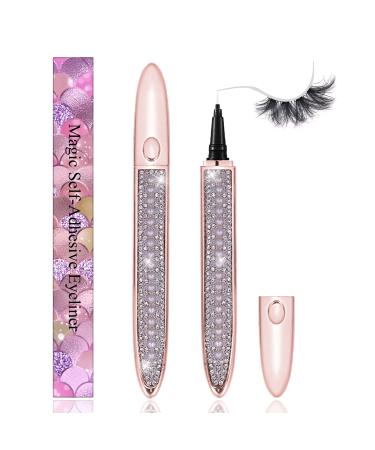 Clear Eyelash Glue Lash Glue Pen Waterproof Lash Glue Latex-Free Super Strong and Long Lasting Eyelash Adhesive Suitable for Sensitive Eyes Lash Glue Liner Pen 0.353oz(1pcs  Clear)