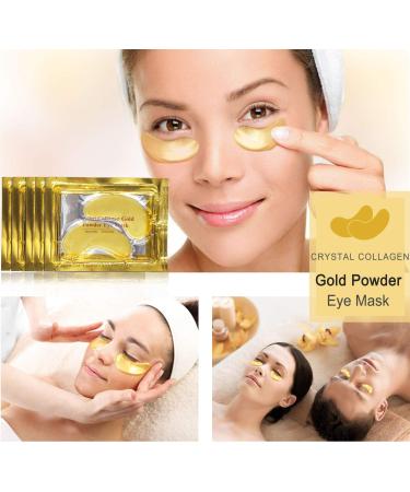 Moulis 24K Gold Collagen Under Eye Masks Skincare Eye Masks for Puffy Eyes Anti Wrinkle Eye Masks for Dark Circles Anti Aging Under Eye Patches Treatment Hydrating (25 Pairs) - Buy Online on SooperMarket.com
