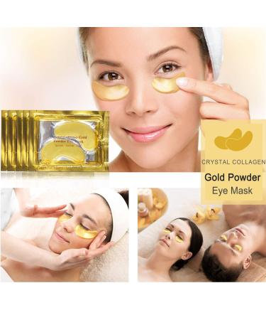 20 Pairs 24K Gold Collagen Under Eye Patches for Deep Moisturizing and Wrinkle Reduction - Hydrating Eye Mask for Dark Circles, Puffiness, and Eye Bags - Buy Online on SooperMarket.com