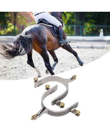 Stainless Steel Roller Spurs - Equestrian Gear Accessories for Horse Training | 5.1 x 3.5 x 0.8in | For Men and Women - Buy Online on SooperMarket.com