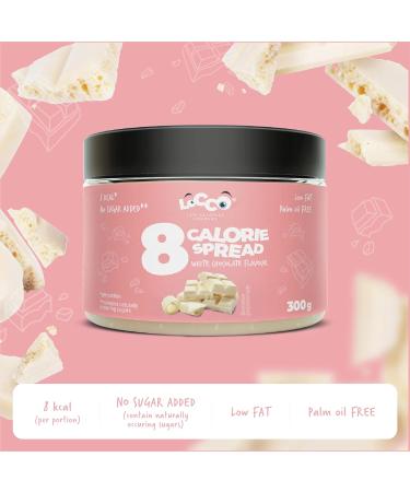 Kalorii Spread White Chocolate Flavour 300g - Low Calorie, Low Fat, No Added Sugar, Keto-Friendly, Vegetarian Sweet Snack - Buy Online on SooperMarket.com