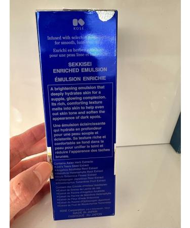 SEKKISEI Enriched Emulsion Skin Moisturizer 4.7oz - Brightening & Nourishing for Whole Body | Shop Internationally - Buy Online on SooperMarket.com