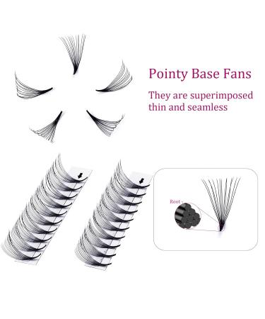 Buy 14D 0.07mm D Curl 13mm Russian Eyelash Extensions - Premade Fans for Stunning Lashes | International Shipping Available - Buy Online on SooperMarket.com