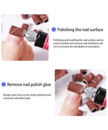 Wisebom 75 Piece Sanding Sleeve Set Accessories Sanding Caps 80/120/180GRIT Sanding Sleeves for Manicure Nail Design Pedicure Nail Art for Precise Sanding and Polishing - Buy Online on SooperMarket.com