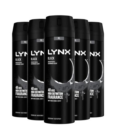 Lynx Black Bodyspray 200 ml x 5 pack