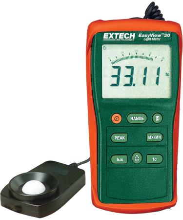 Extech EA30 Easy View Wide Range Light Meter (40 to 40,000 Foot Candles)