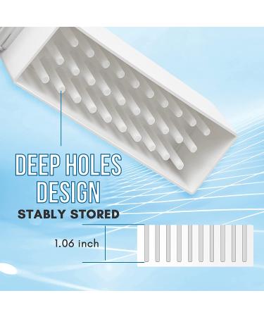 Makartt Nail Drill Bits Holder - 30 Holes Manicure Tools Organizer Stand (White) - Buy Online on SooperMarket.com