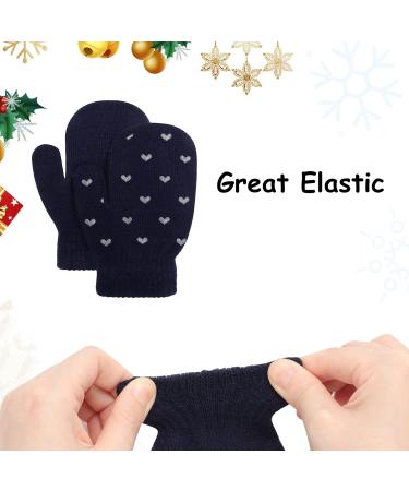 Kids Winter Warm Knitted Dinosaur Paw Star Mittens for 1-4 Year Olds - Buy Online on SooperMarket.com