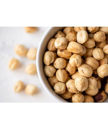 Organic Dry Roasted Blanched Hazelnuts 4 lbs - Non-GMO, Himalayan Salt, Vegan Snack - Kosher, Bulk Filberts - Buy Online on SooperMarket.com