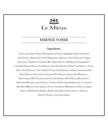 Le Mieux Essence Toner - Serum-Infused Moisturizing Facial Spray with Peptides & Marine Algae for Sensitive Skin - 6 oz - International Shipping Available - Buy Online on SooperMarket.com