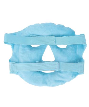 Reusable Gel Beads Face Eye Mask | Hot & Cold Compress for Puffy Eyes Dark Circles Relief | Stress & Migraine Relief Spa Mask (Blue - Buy Online on SooperMarket.com