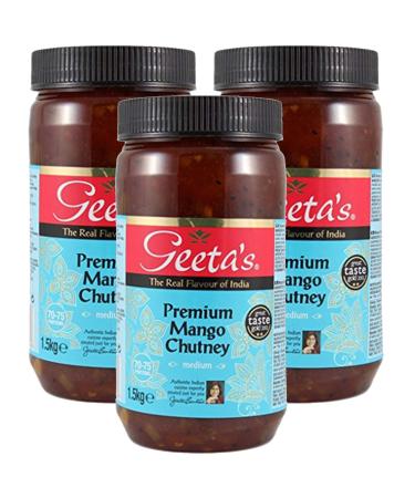 Geeta's Premium Mango Chutney Medium 1.5kg Indian Food Home Work Caterers Cafes (3)