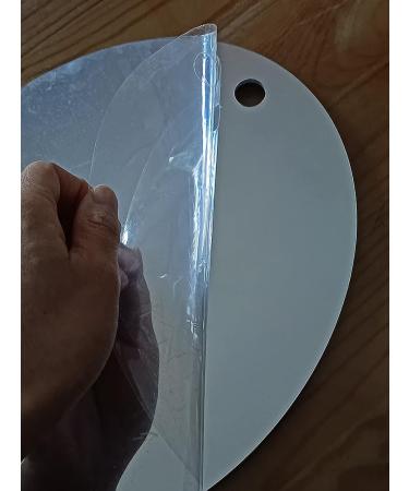 XoYo Fogless Shower Mirror with Adhesive Hooks - Anti-Fog, Makeup and Shave Mirror, Oval Frameless Wall Hanging Mirror - Buy Online on SooperMarket.com