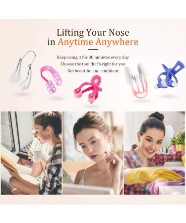 Frienda 5 Pieces Nose Clip Set - Silicone Nose Lifters & Beauty Tools for Effective Nose Slimming & Lifting - Buy Online on SooperMarket.com