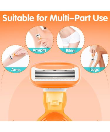 Travel Razors for Women - 5-Blade Mini Razor Set with Travel Case | Extra Smooth & Portable Toiletries - Buy Online on SooperMarket.com