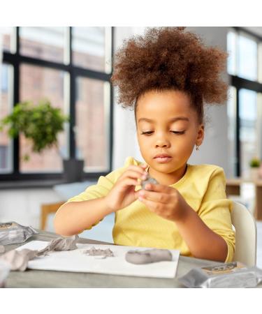 Arteza Kids Air-Dry Modeling Clay Kit - Handprint, Baby Footprint, and Paw Print Keepsake with Sandy Clay Tools - Kids Crafts and Sensory Play - Pack of 2 - Buy Online on SooperMarket.com