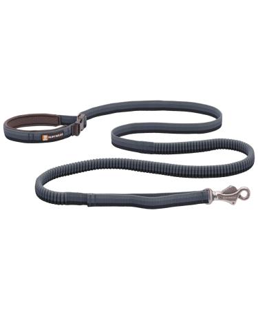 Luffwear Roamer Bungee dogs to walk cycling or hiking can be used with the hand or without hands gray granite 7.3-11ft Large granite gray