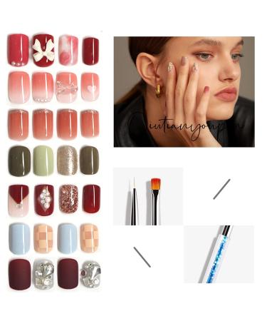 Rnitle Nail Art Fineliner Brush Set (5 Pieces) - Professional Detail Brushes for Nail Design & Painting | Perfect for Salons & Nail Care - Buy Online on SooperMarket.com