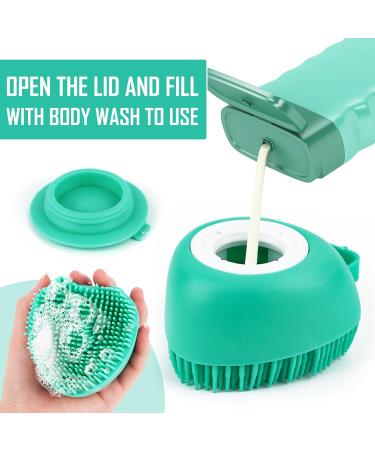 Best Dog Bathing Brushes | Soft Massage Shower Brush with Soap Dispenser for Dogs & Cats - Buy Online on SooperMarket.com