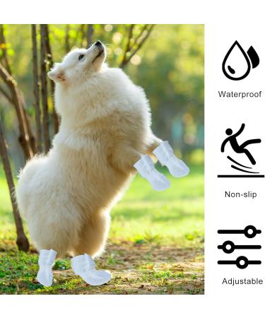 Zngou 12 Pcs Disposable Dog Shoes Dog Socks Paws Stop Licking Disposable Dog Boots Dog Paw Protector Dog Slippers Dog Foot Cover for Small Medium Dogs Pet Injured Paws Summer Indoor Outdoor Walking(L) - Buy Online on SooperMarket.com
