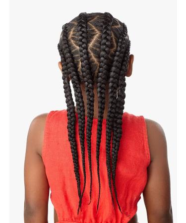 Sensationnel African Collection 3X X-PRESSION Kids Pre-Stretched Braid 28" (3-Pack SM1B/BG) - Ideal for Easy Braiding & Styling | Shop Internationally - Buy Online on SooperMarket.com