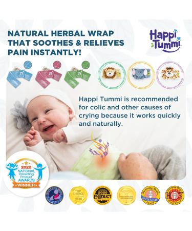 Happi Tummi Baby Gas Relief Wrap - All Natural Herbal Therapy for Colic & Upset Tummies - Buy Online on SooperMarket.com