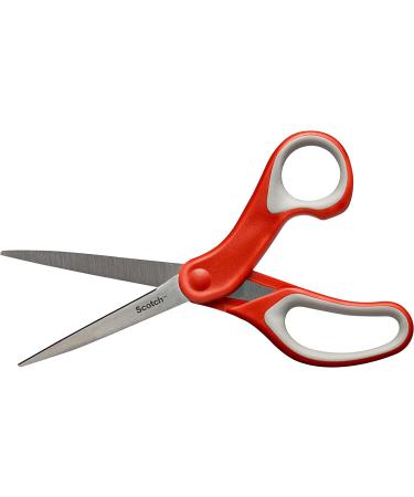 Scotch 8 Inch Multi-Purpose Scissors  Great for Everyday Use (1428) Red/Grey - Buy Online on SooperMarket.com