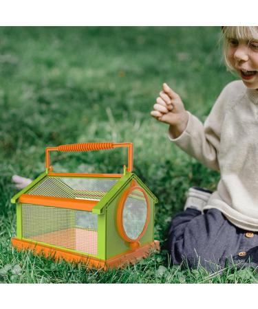 Portable Butterfly Habitat Cage Critter Caterpillars Outdoor Green Orange - Buy Online on SooperMarket.com