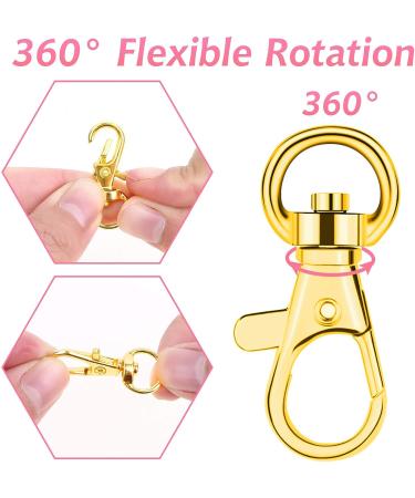 Paxcoo 100pcs Gold Keychain Rings Kit - 50 Key Chain Hooks + 50 Key Rings for Resin Craft & Acrylic Blanks - Bulk DIY Keychain Making Supplies - Buy Online on SooperMarket.com