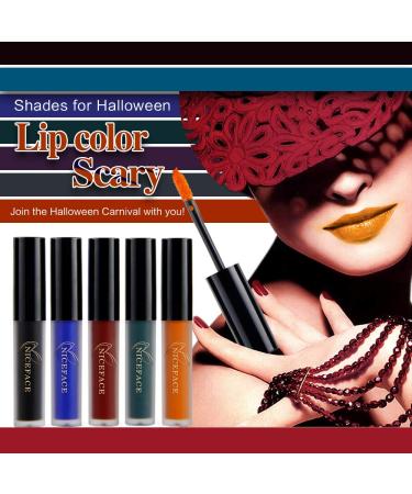 GL-Turelifes Halloween Matte Liquid Lipstick - Long Lasting Non-Stick Green Lip Gloss for Masquerade & Cosplay Makeup - Buy Online on SooperMarket.com