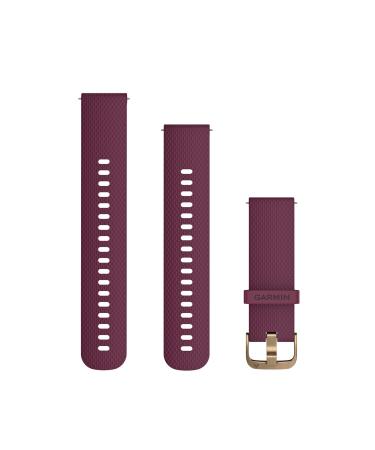 Garmin Quick Release Accessory Band 20 mm- White/Rose Gold, Two Sizes Included,010-12691-05