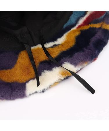 Women's Fuzzy Fur Winter Bucket Hat | Fluffy Sherpa Fisherman Style - Buy Online on SooperMarket.com