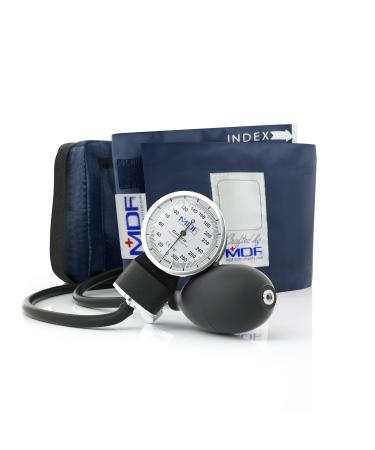 MDF Calibra Aneroid Blood Pressure Monitor for Emergency Services Doctor Practice - Manual | Blue Navy Blue Plastic