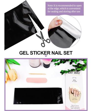 Kalolary 20PCS Solid Color Gel Nail Polish Strips | Self-Adhesive Wraps with Nail File | Gradient Rosa - Buy Online on SooperMarket.com