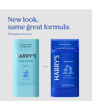 Harry's Aluminum Free Deodorant for Men Odor Control Stone 2.5 Oz Pack of 3 Aluminum Free Stone - Buy Online on SooperMarket.com