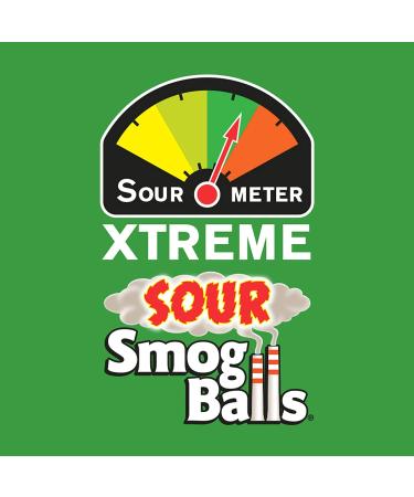 Toxic Waste Sour Smog Balls | 3-Pack Bags - 6 Flavors | Hard Candy with Chewy Sour Center - Buy Online on SooperMarket.com
