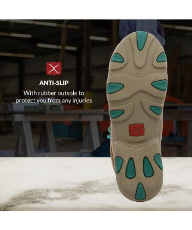 Twisted X Women's Leather Slip-On Driving Shoes - 6.5 Bomber & Turquoise - Buy Online on SooperMarket.com
