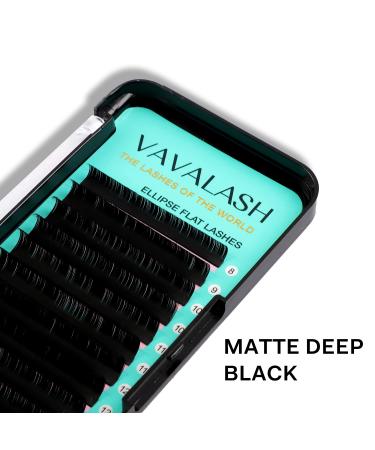 Ellipse CC 0.15 13mm Flat Eyelash Extensions - Lightweight Matte Black Mink Lashes - Buy Online on SooperMarket.com