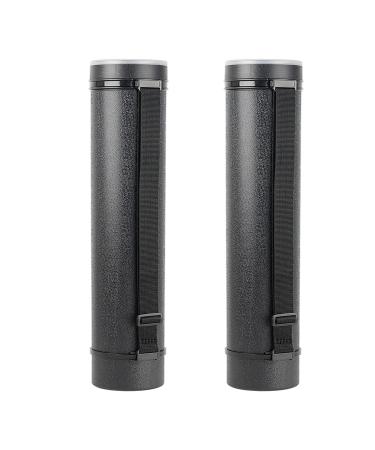 Ecjiuyi Poster Tube with Strap 2Pack Expandable Poster Tubes Expand from 24.5 to 40 Waterproof Telescoping Blueprint Art Document Storage Transport Carrying Tube Black