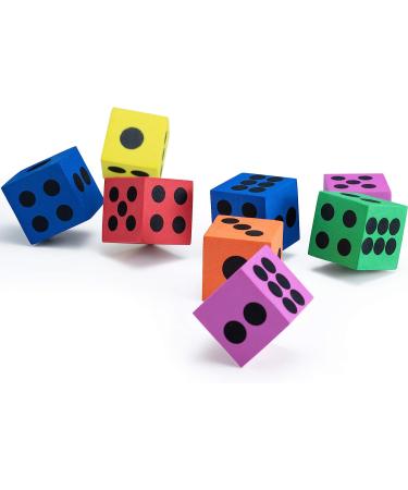 36 Pack 1.5 Inch Colorful Foam Dice Cubes - Ideal for Kids, Classrooms, Math Games, Building Toys & Parties | by Bedwina - Buy Online on SooperMarket.com