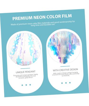 ABOOFAN 1pc Chandelier Household Decor Christmas Party Supplies Neon Color Scene Decor Hanging Accessories Silver 35x35x40cm - Buy Online on SooperMarket.com