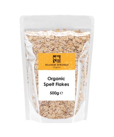 Organic Spelt Flakes 500g by Manor Springs Organic